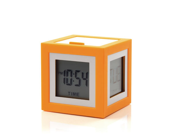 Réveil LCD 4 cadrans Orange