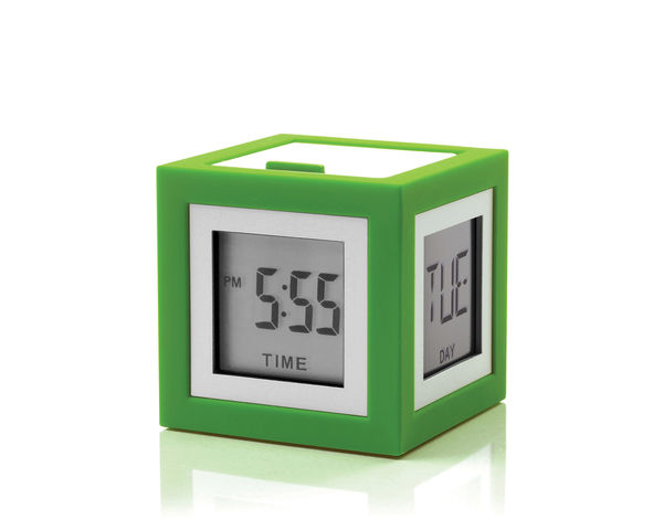 Réveil LCD 4 cadrans Vert