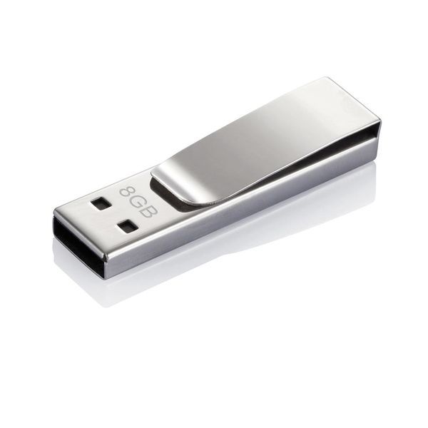 Clé USB Tag, 1 GB. Argent