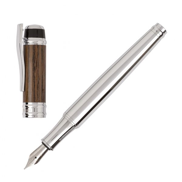 Stylo plume Bamboo Rubber Argent