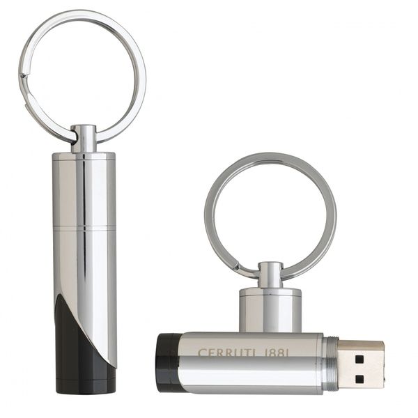 Clé USB Shaft silver Noir Argent