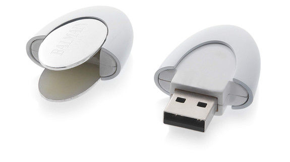 Cle USB Deauville Blanc Argent
