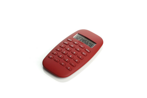 Calculatrice de poche Rouge