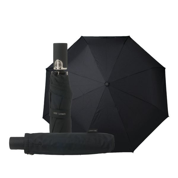 Parapluie de poche Hamilton personnalisé Argent Noir
