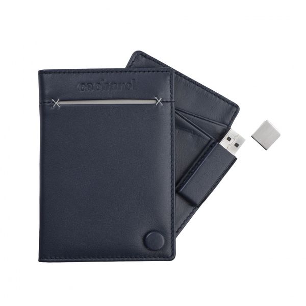 Porte-cartes & Clé USB Acqua Bleu