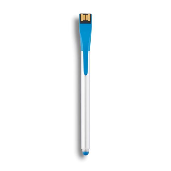Stylet et clé USB Point | 01 tech pen Bleu 1