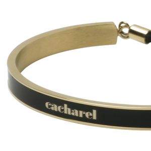 Bracelet Faubourg avec logo Noir Or 1