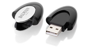 Cle USB Deauville Noir Argent