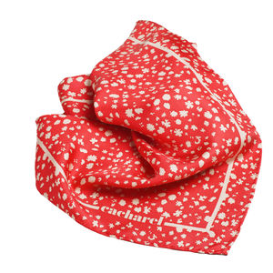 Foulard soie Luxembourg Blue Rouge 3