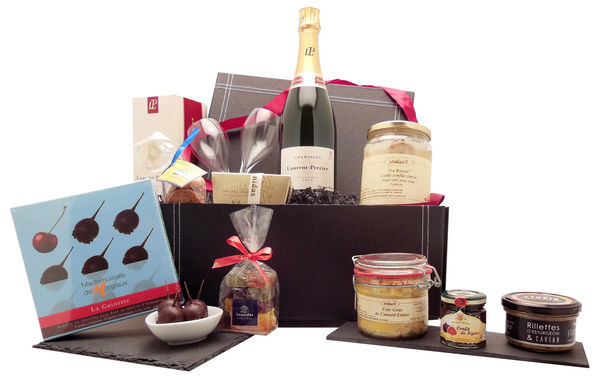 Coffret gourmand noir à pression