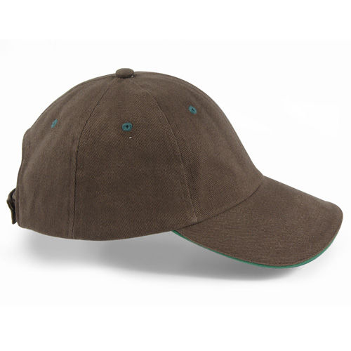 Casquette 6 pans Marron