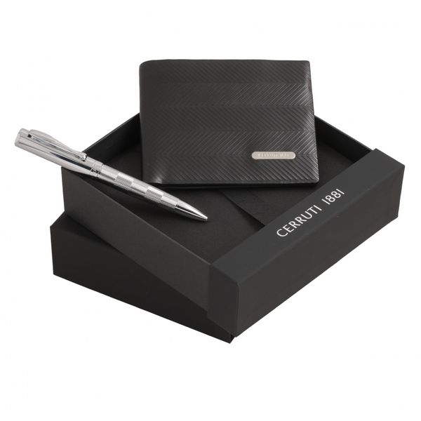 Set CERRUTI : Portefeuille + Stylo