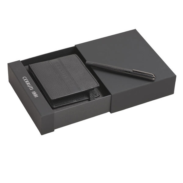 Set CERRUTI : Portefeuille + Stylo