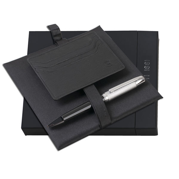 Set CERRUTI : Porte-cartes + Stylo