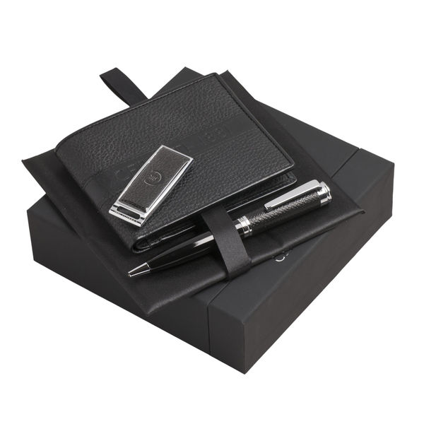 Set CERRUTI : Clé + Portefeuille + Stylo