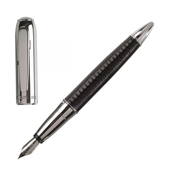 Stylo plume Tanneur cuir noir