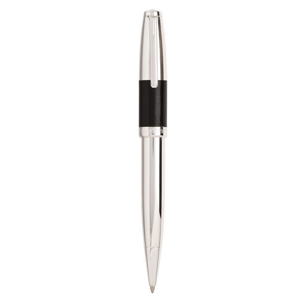 Stylo bille Mercury leather Argent