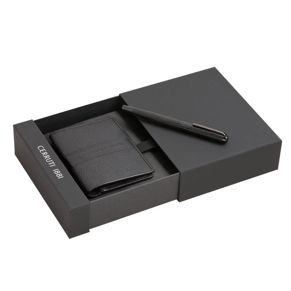 Set CERRUTI : Porte-cartes + Stylo