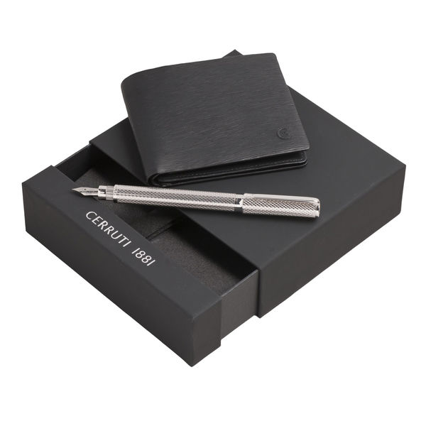 Set CERRUTI : Portefeuille + Stylo