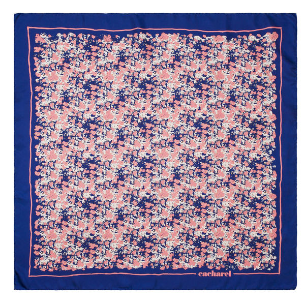 Foulard soie Monceau Bleu