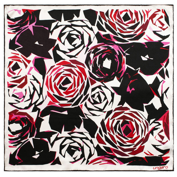 Foulard soie Fiorita Noir