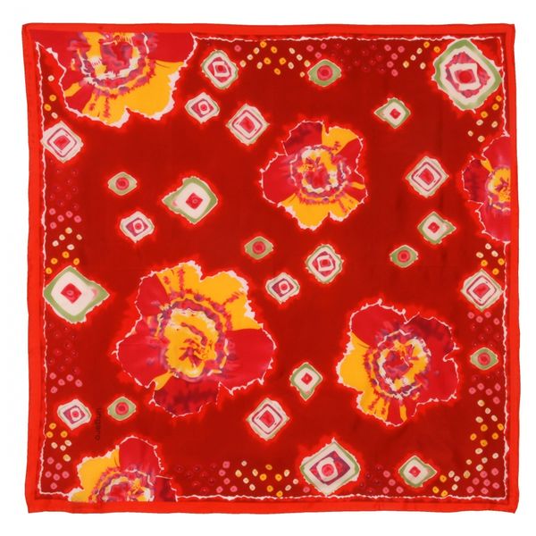 Foulard soie Crotone Rouge