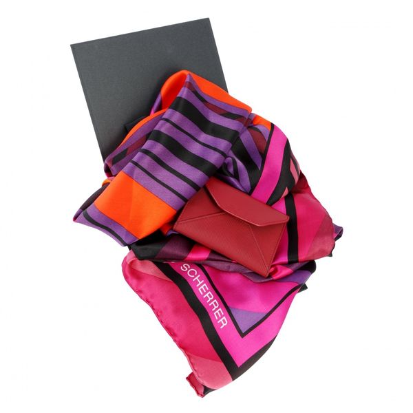 Set JEAN LOUIS SCHERRER : Foulard + Porte-cartes