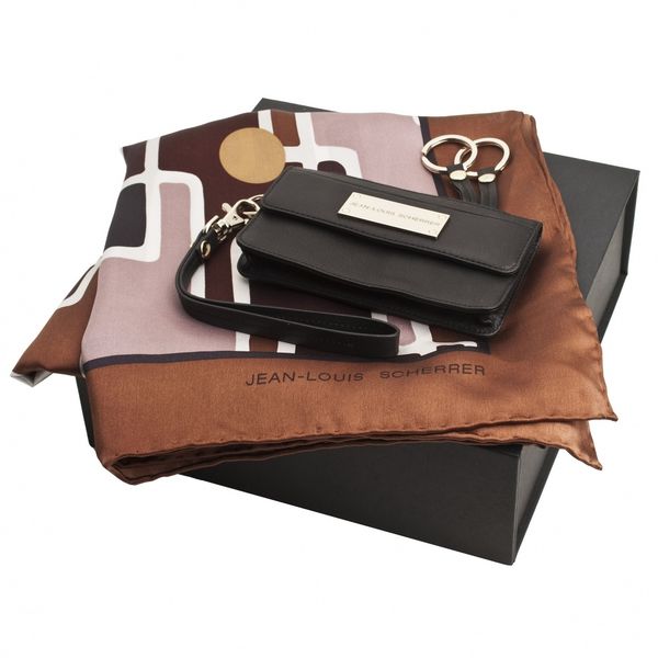 Set JEAN LOUIS SCHERRER : Foulard + Portefeuille