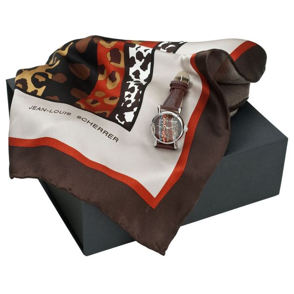 Set JEAN LOUIS SCHERRER : Foulard + Montre