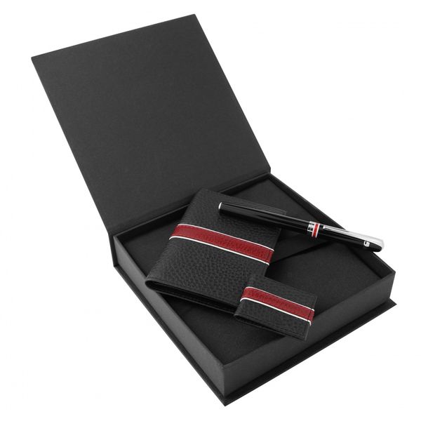 Set JEAN LOUIS SCHERRER : Porte-cartes + Pince-billets + Stylo