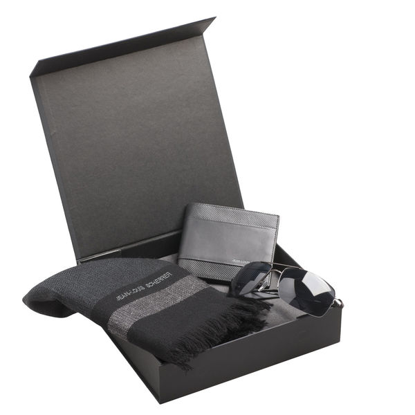 Set JEAN LOUIS SCHERRER : Echarpe + Lunettes + Portefeuille