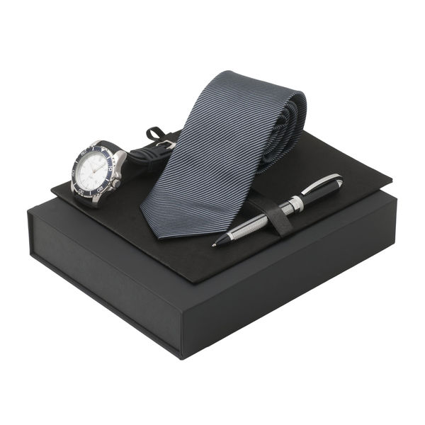 Set JEAN LOUIS SCHERRER : Cravate + Montre + SSW3024