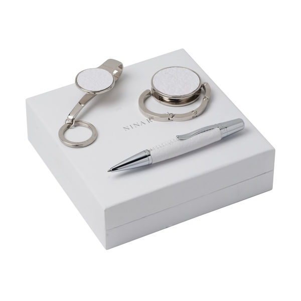 Set NINA RICCI : Porte-sac + Porte-clef + Stylo