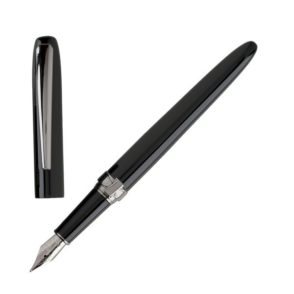 Stylo plume Entrelac black Noir