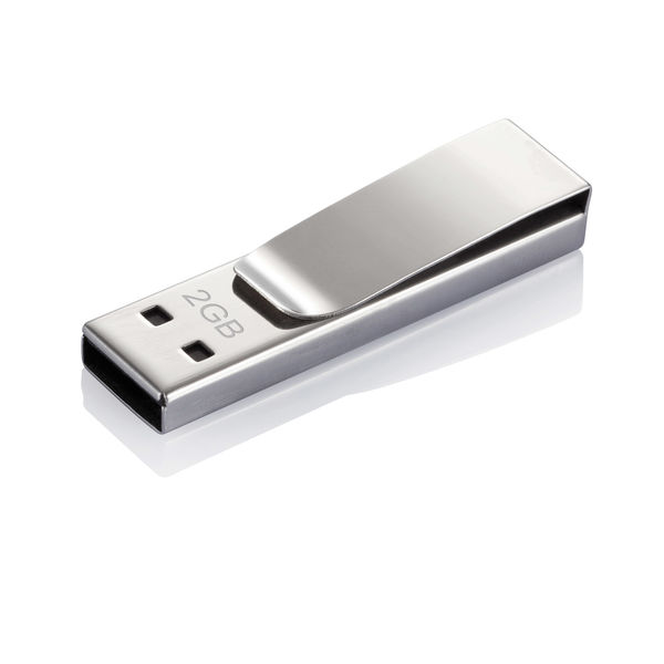 Clé USB Tag, 2 GB. Argent