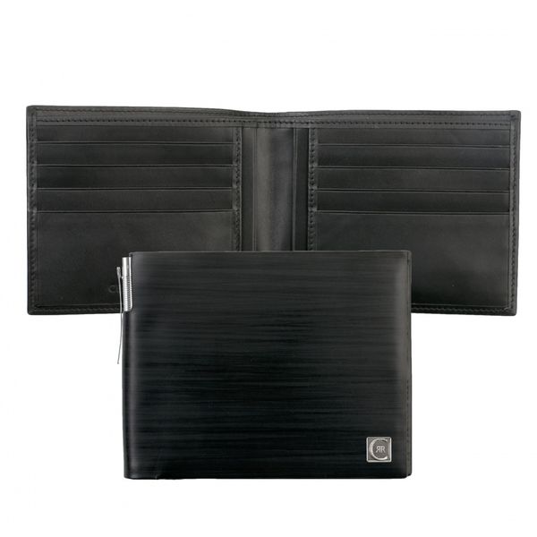 Porte-cartes + stylo bille Ebony Noir