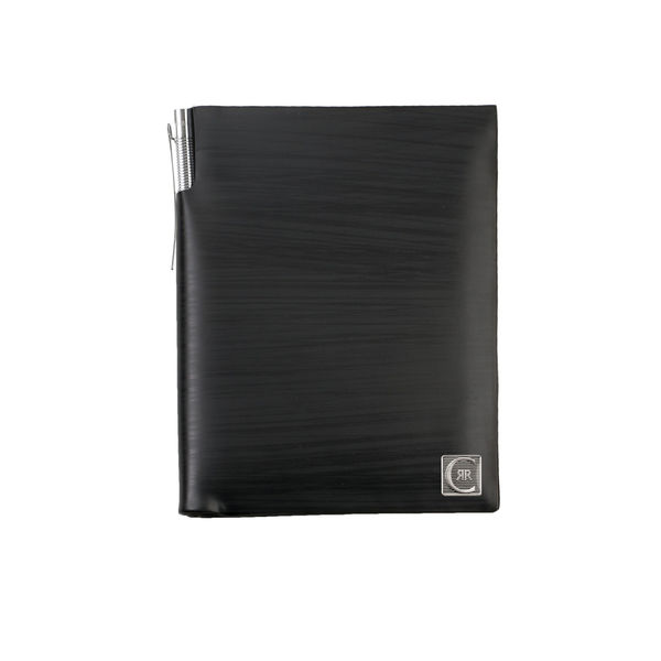 Porte-passeport + stylo bille Ebony Noir