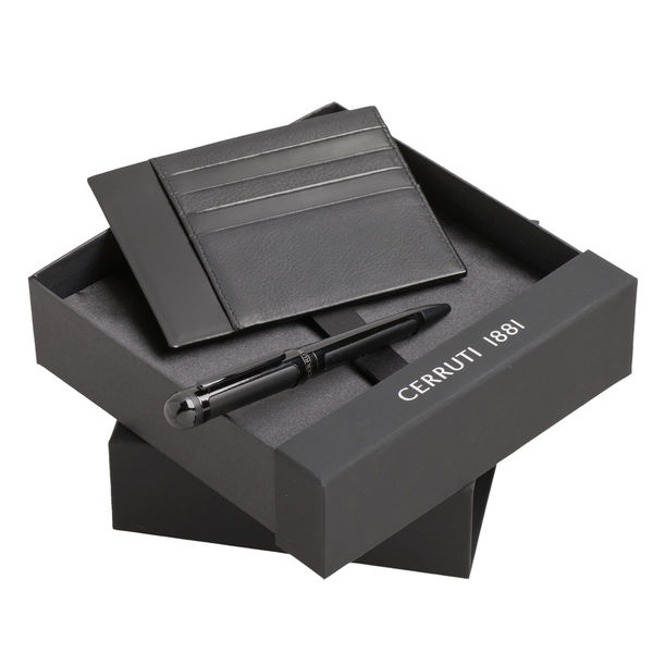 Set CERRUTI : Porte-cartes + Stylo