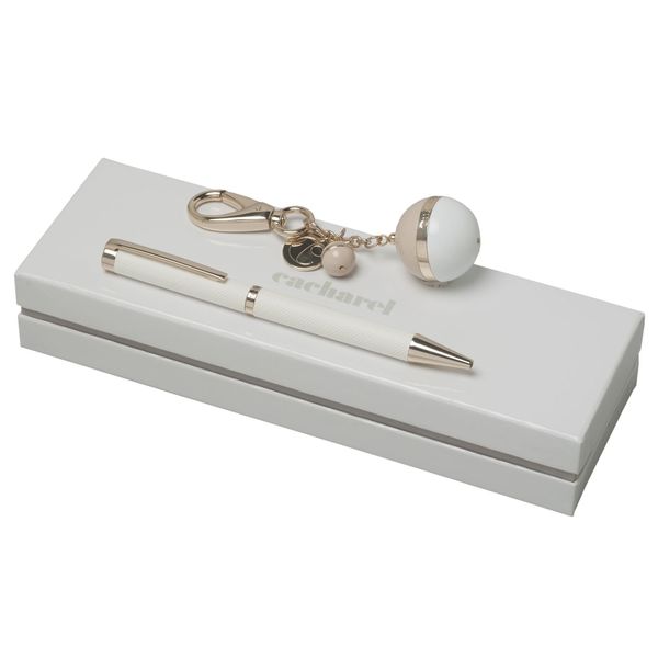 Set Cacharel : Porte-clefs + Stylo personnalisable