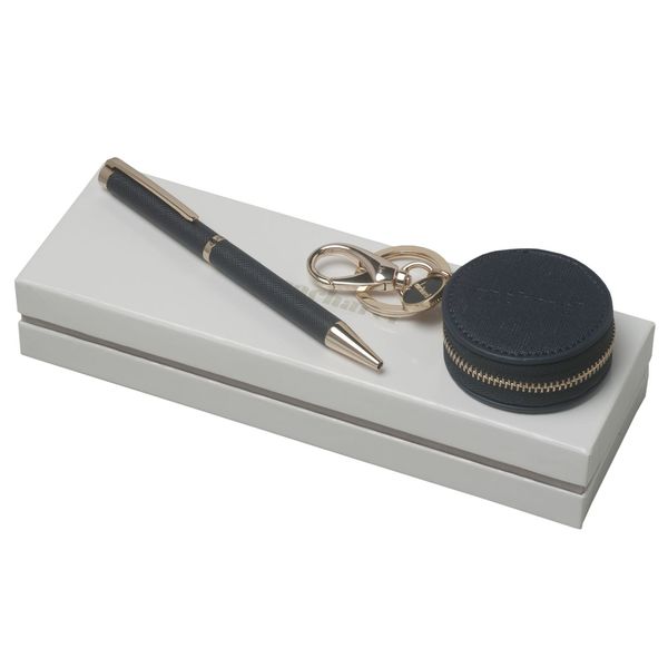 Set Cacharel : Porte-clefs + Stylo personnalisé