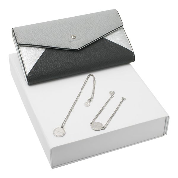 Set Cacharel : Portefeuille + Bracelet + Collier personnalisable