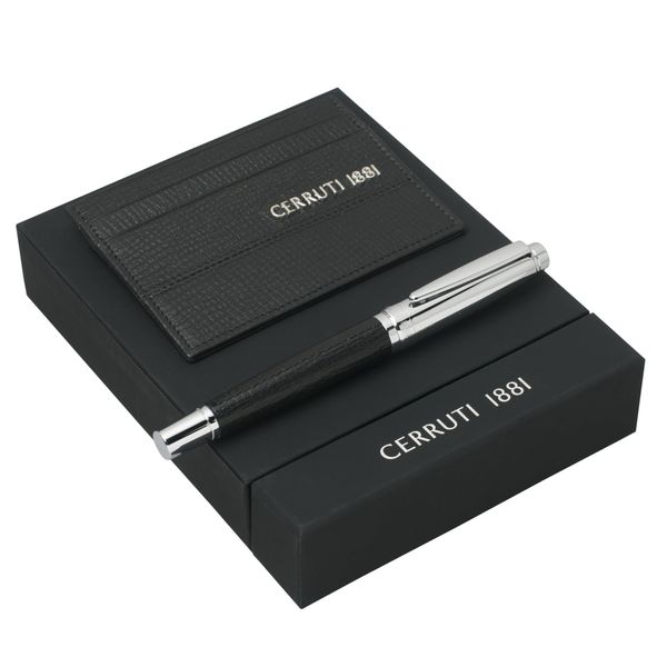 Set Cerruti 1881 : Porte-cartes + Stylo personnalisé