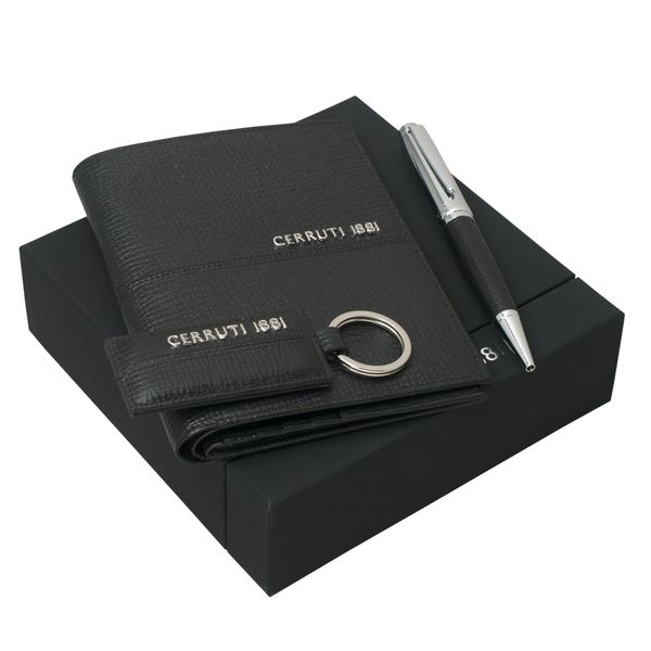 Set Cerruti 1881 : Porte-clefs + Compagnon + Stylo personnalisable