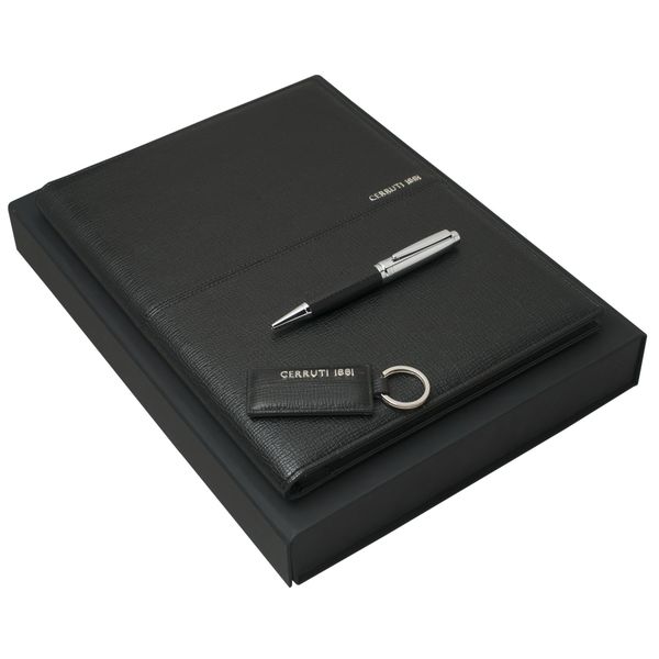 Set Cerruti 1881 : Porte-clefs + Ecritoire + Stylo personnalisé