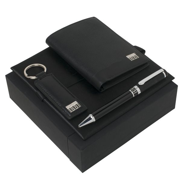 Set Cerruti 1881 : Porte-clefs + Porte-cartes + Stylo promotionnel