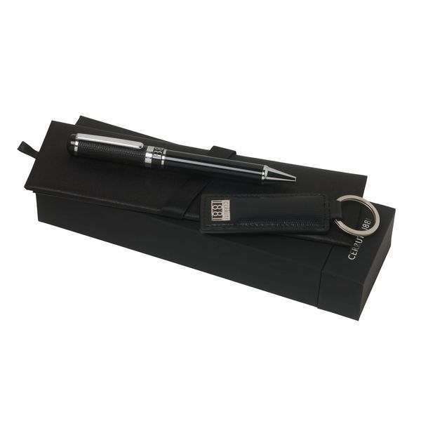 Set Cerruti 1881 : Porte-clefs + Stylo personnalisé