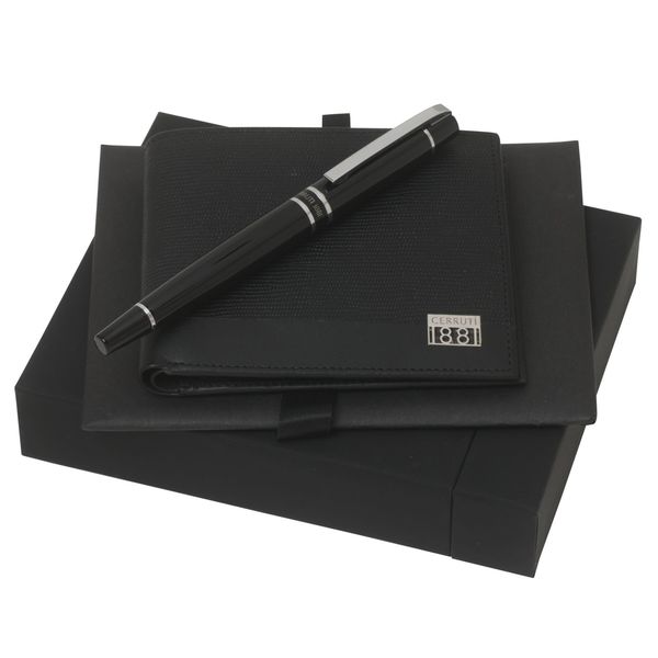 Set Cerruti 1881 : Porte-monnaie + Stylo publicitaire