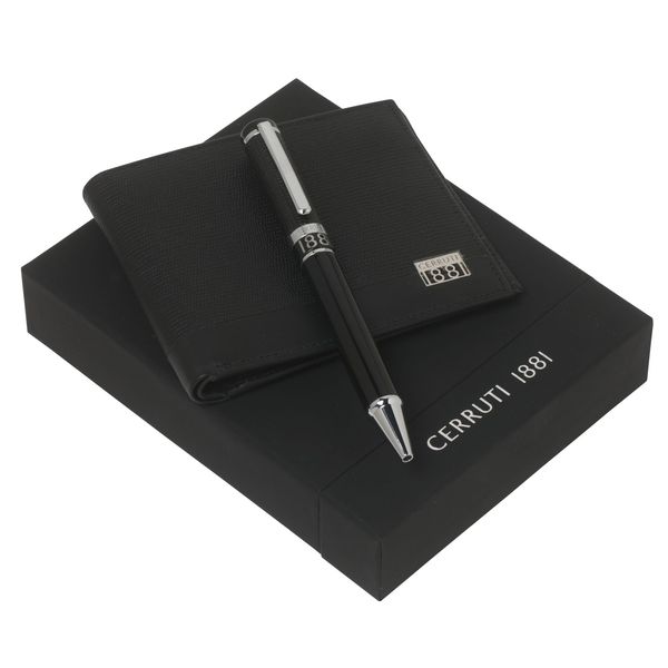 Set Cerruti 1881 : Portefeuille + Stylo personnalisé