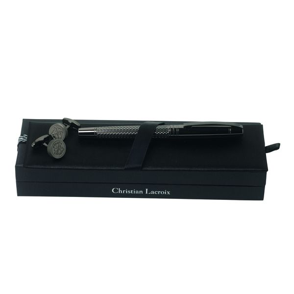 Set Christian Lacroix : Boutons de manchette + Stylo personnalisable