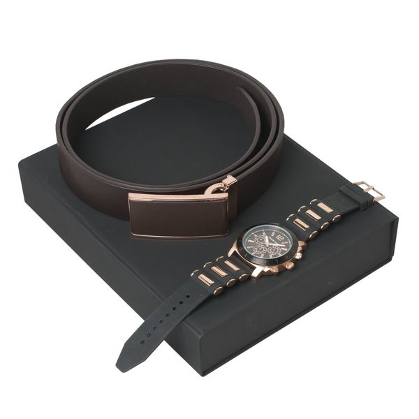 Set Christian Lacroix : Ceinture + Chronographe publicitaire